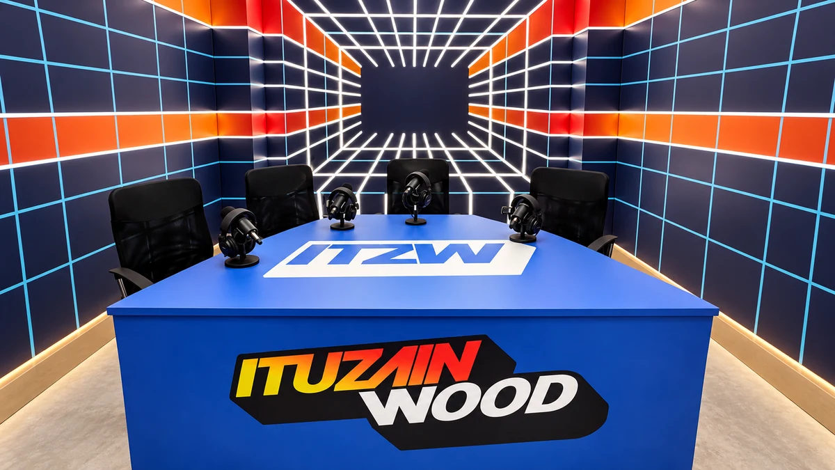 Estudio multi-cámara y mesa de transmisión Ituzainwood